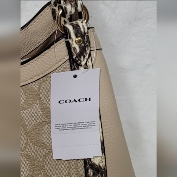 🦒 Coach 2 PCS SET Designer Shoulder Bag Purse Handbag Wallet  Signature - Picture 10 of 14